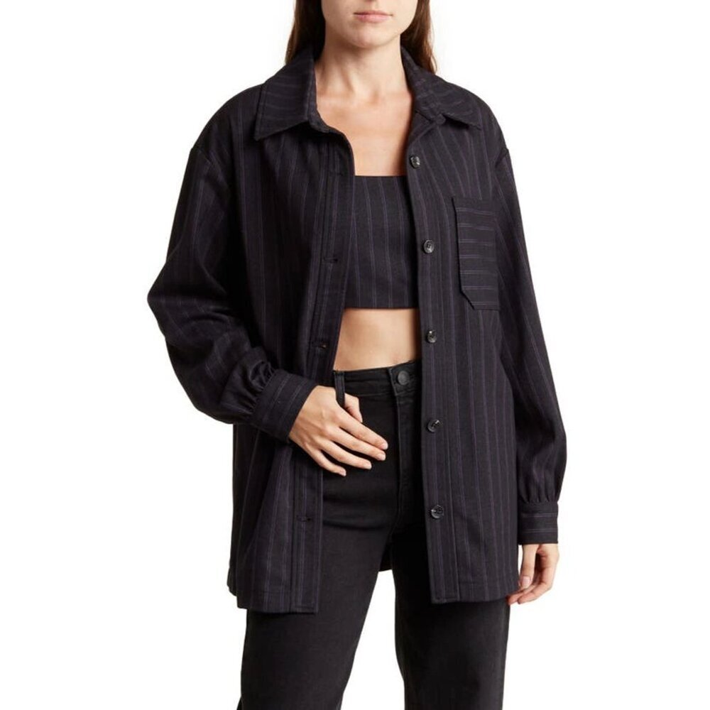 Avec Les Filles Button Up Shirt Womens Size XS